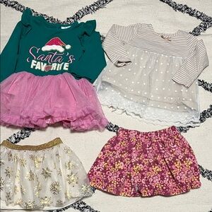 18M skirt skort dress top Savannah Counting Daisies Holiday Time Garanimals